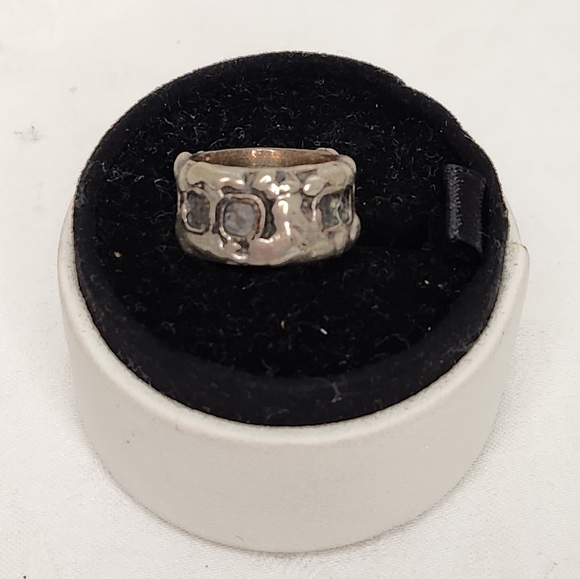 Vintage 50s Silver Pinky Ring - Picture 5 of 7